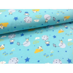 Jersey - Wolkenland Baby türkis